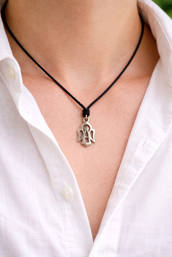 Symbol Angel Sterling Silver Pewter Gold Brass Necklace Pendent Jewelry