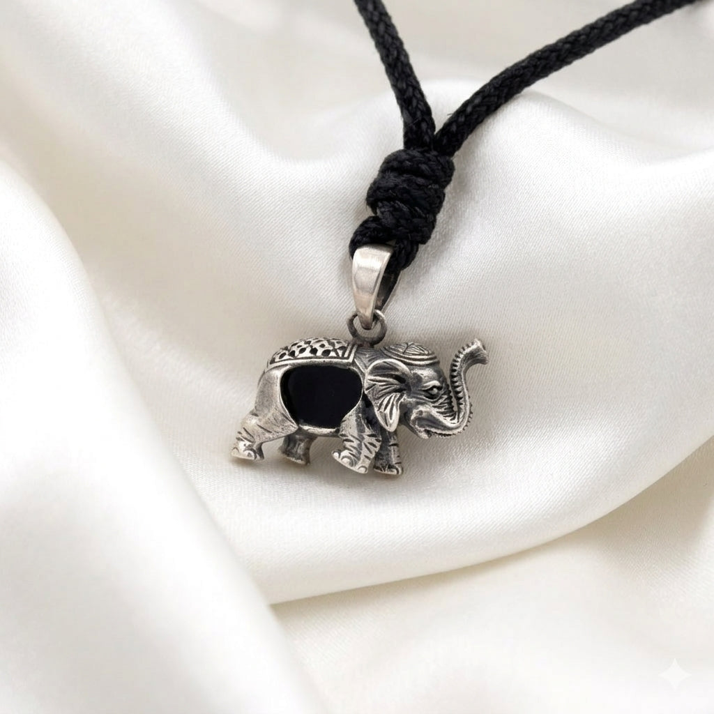 Thai Elephant 92.5 Sterling Silver Pewter Gold Brass Necklace Pendant Jewelry