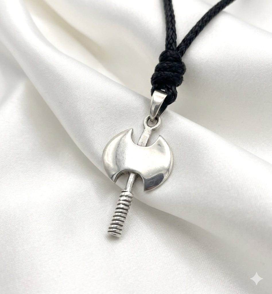Beautiful Axe Pewter Sterling-silver Brass Charm Necklace Pendant Jewelry