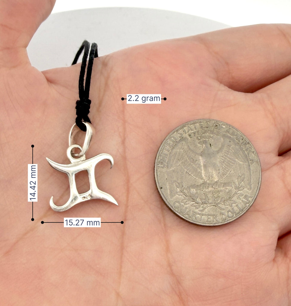 Astrology Necklace 92.5 Sterling Silver Pewter Zodiac Horoscope Symbol Pendant Jewelry