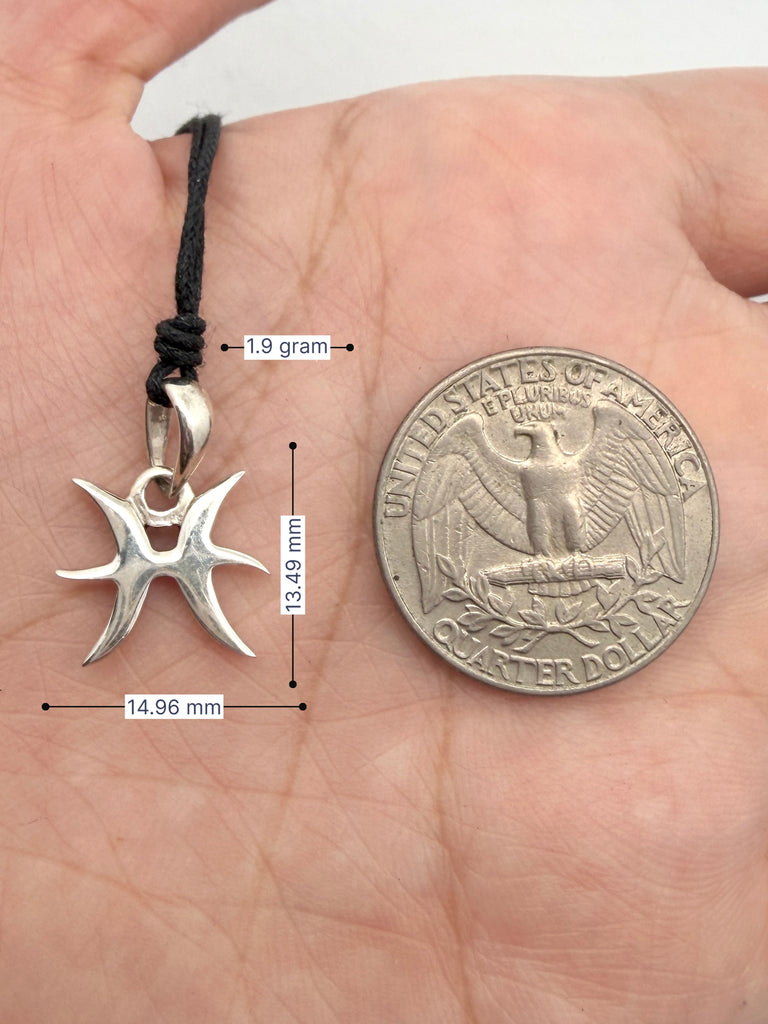 Astrology Necklace 92.5 Sterling Silver Pewter Zodiac Horoscope Symbol Pendant Jewelry