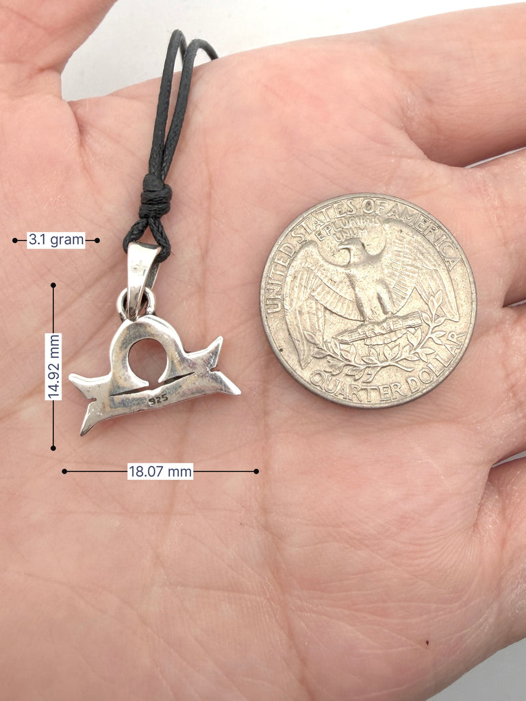 Astrology Necklace 92.5 Sterling Silver Pewter Zodiac Horoscope Symbol Pendant Jewelry