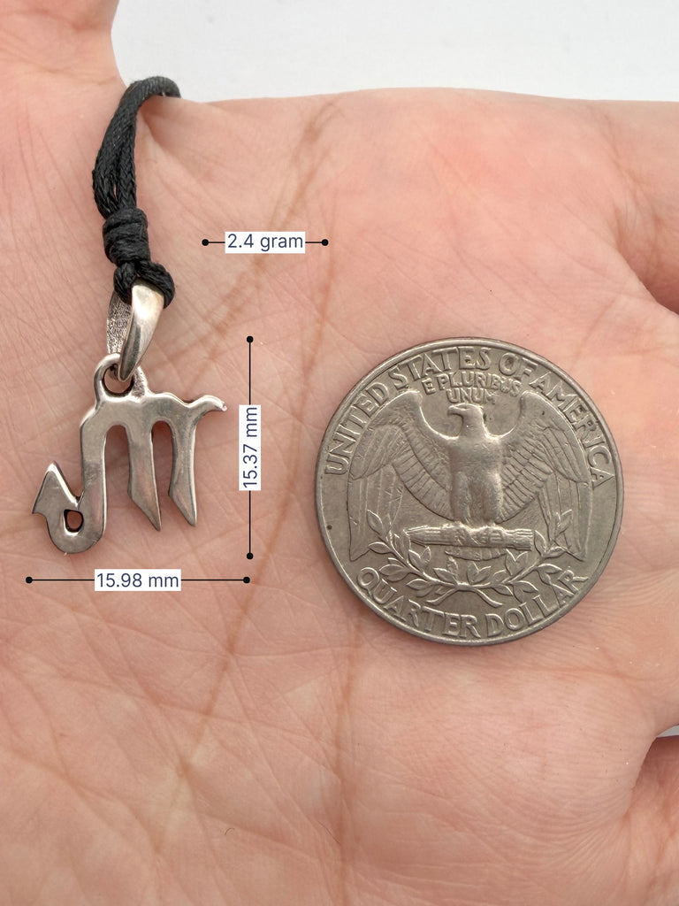 Astrology Necklace 92.5 Sterling Silver Pewter Zodiac Horoscope Symbol Pendant Jewelry