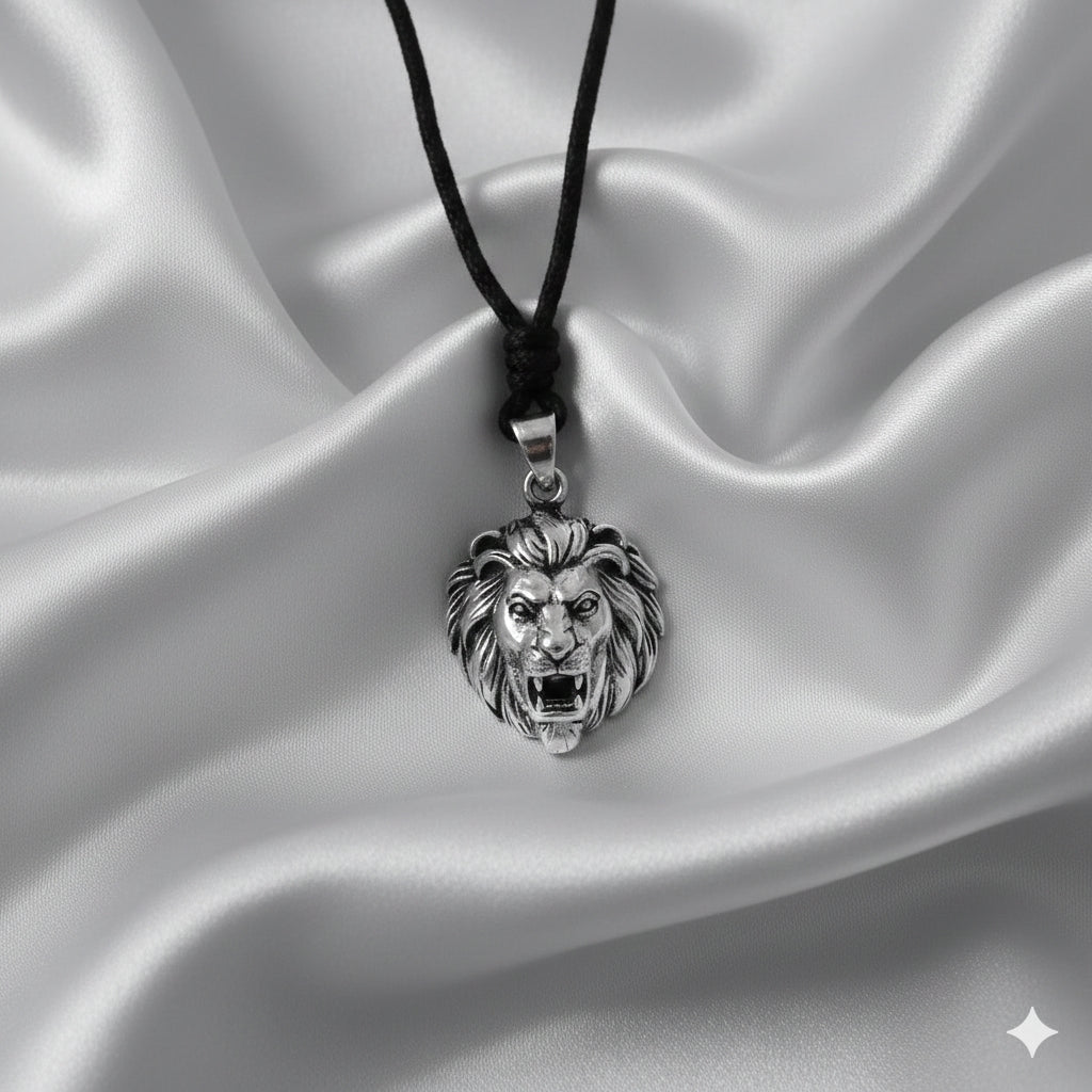Lion Of Judah Leo 92.5 Sterling Silver Pewter Brass Necklace Pendant Jewelry