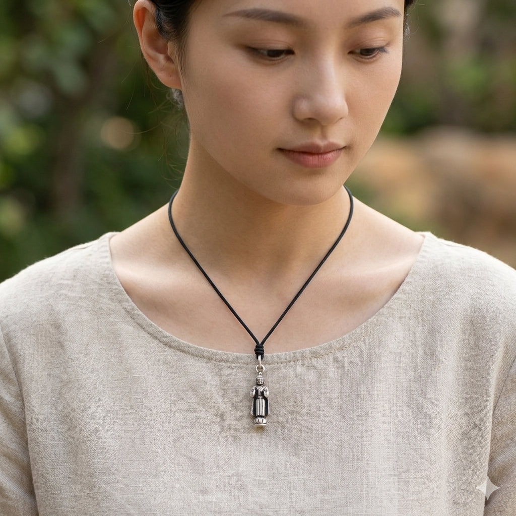 Seven Days Of The Week Buddha Sterling-silver Pewter Brass Charm Necklace Pendant Jewelry