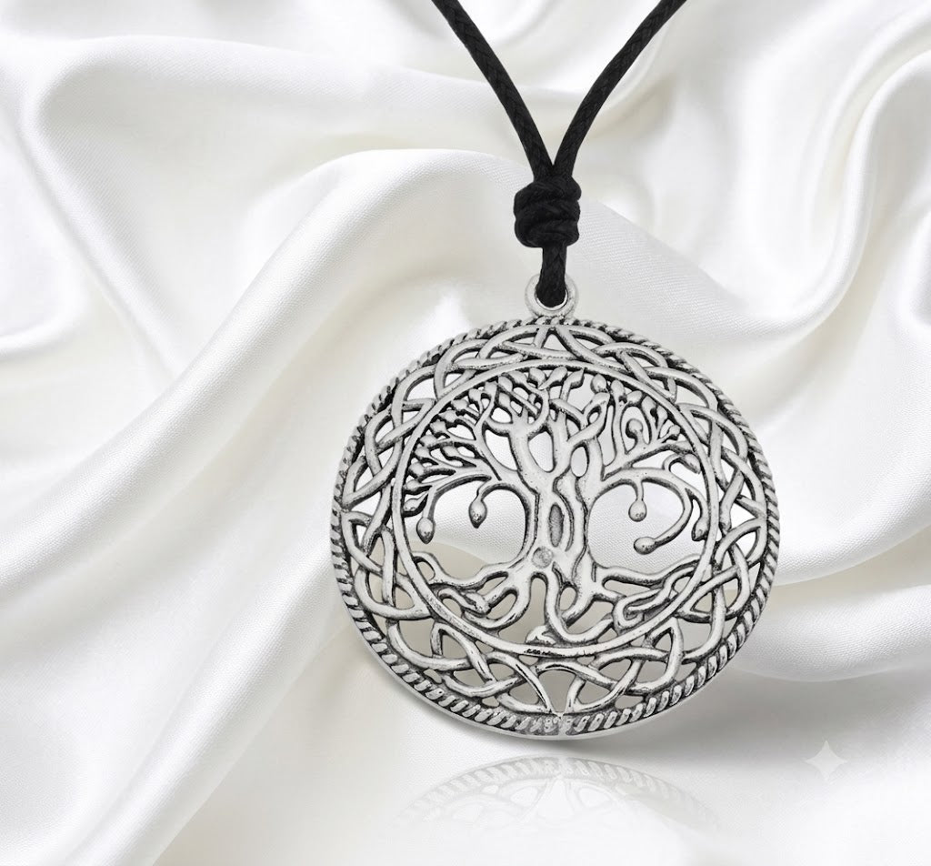Celtic Tree Of Life 92.5 Sterling Silver Pewter Brass Necklace Pendant Jewelry