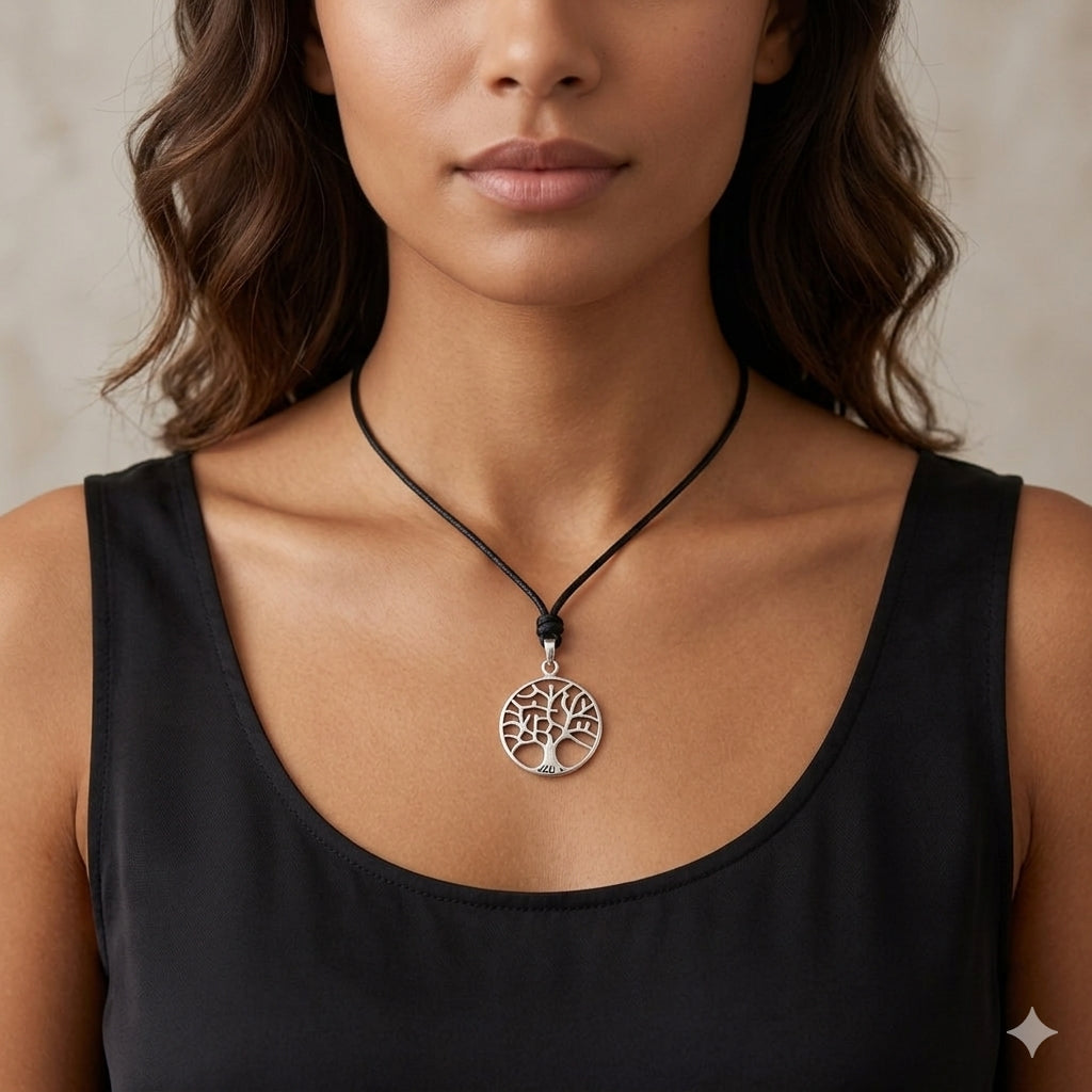 Celtic Tree Of Life 92.5 Sterling Silver Pewter Brass Necklace Pendant Jewelry