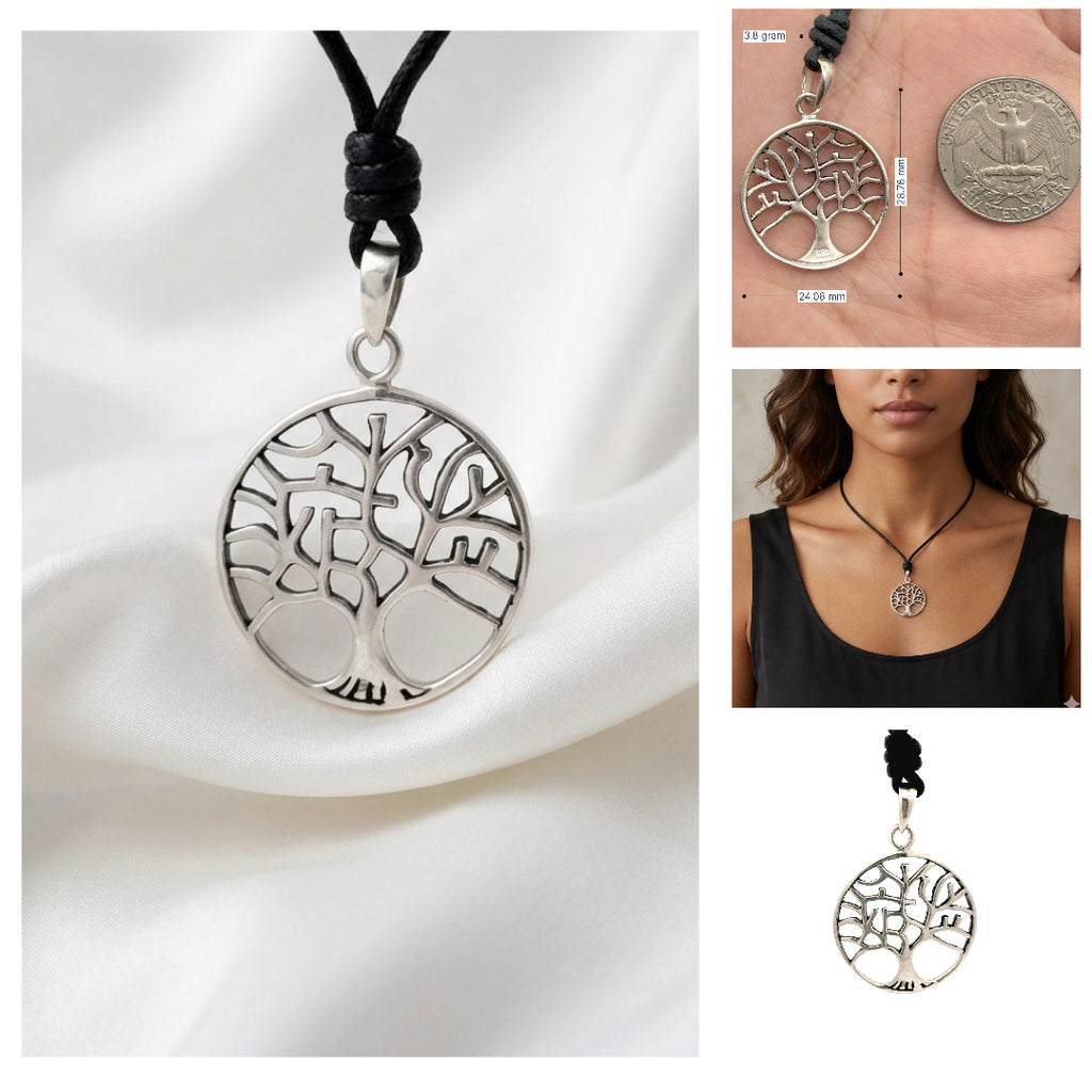 Celtic Tree Of Life 92.5 Sterling Silver Pewter Brass Necklace Pendant Jewelry