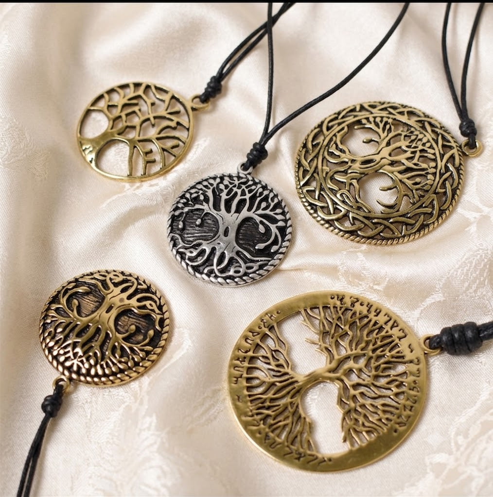 Celtic Tree Of Life 92.5 Sterling Silver Pewter Brass Necklace Pendant Jewelry