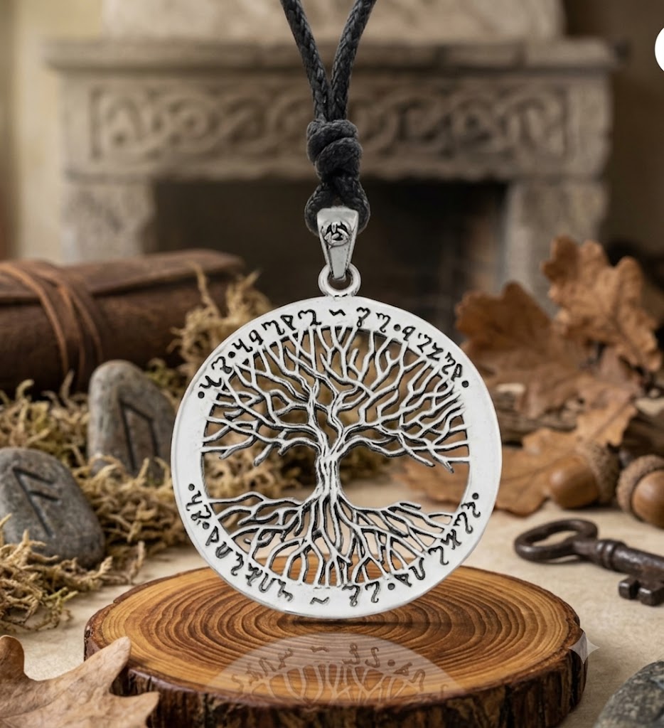 Celtic Tree Of Life 92.5 Sterling Silver Pewter Brass Necklace Pendant Jewelry
