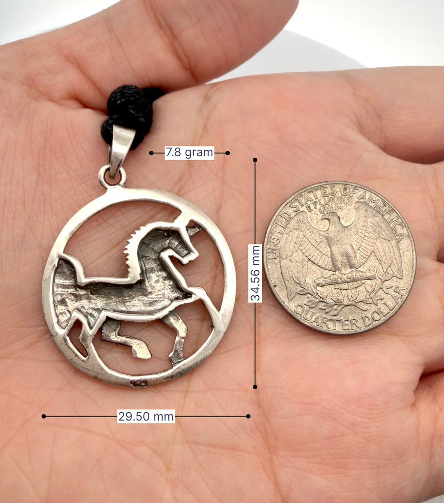 Unicorn 92.5 Sterling Siver Pewter Gold Brass Charm Necklace Pendant Jewelry