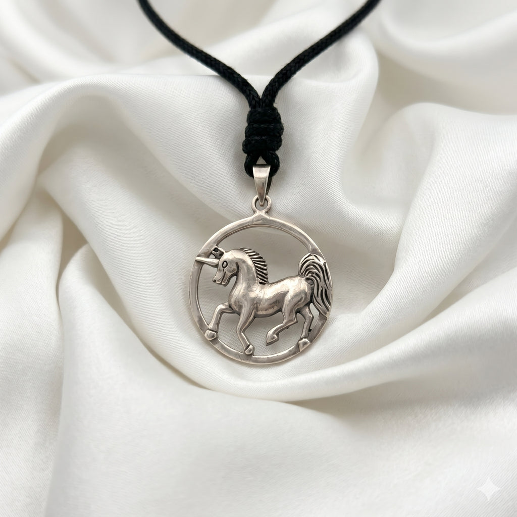Unicorn 92.5 Sterling Siver Pewter Gold Brass Charm Necklace Pendant Jewelry