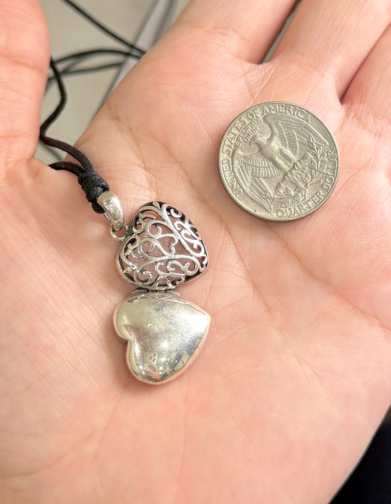 Handcrafted Lockets Ornate Heart Oval, triangle Design, Openable Keepsake 92.5 Sterling Silver Necklace Pendant Jewelry