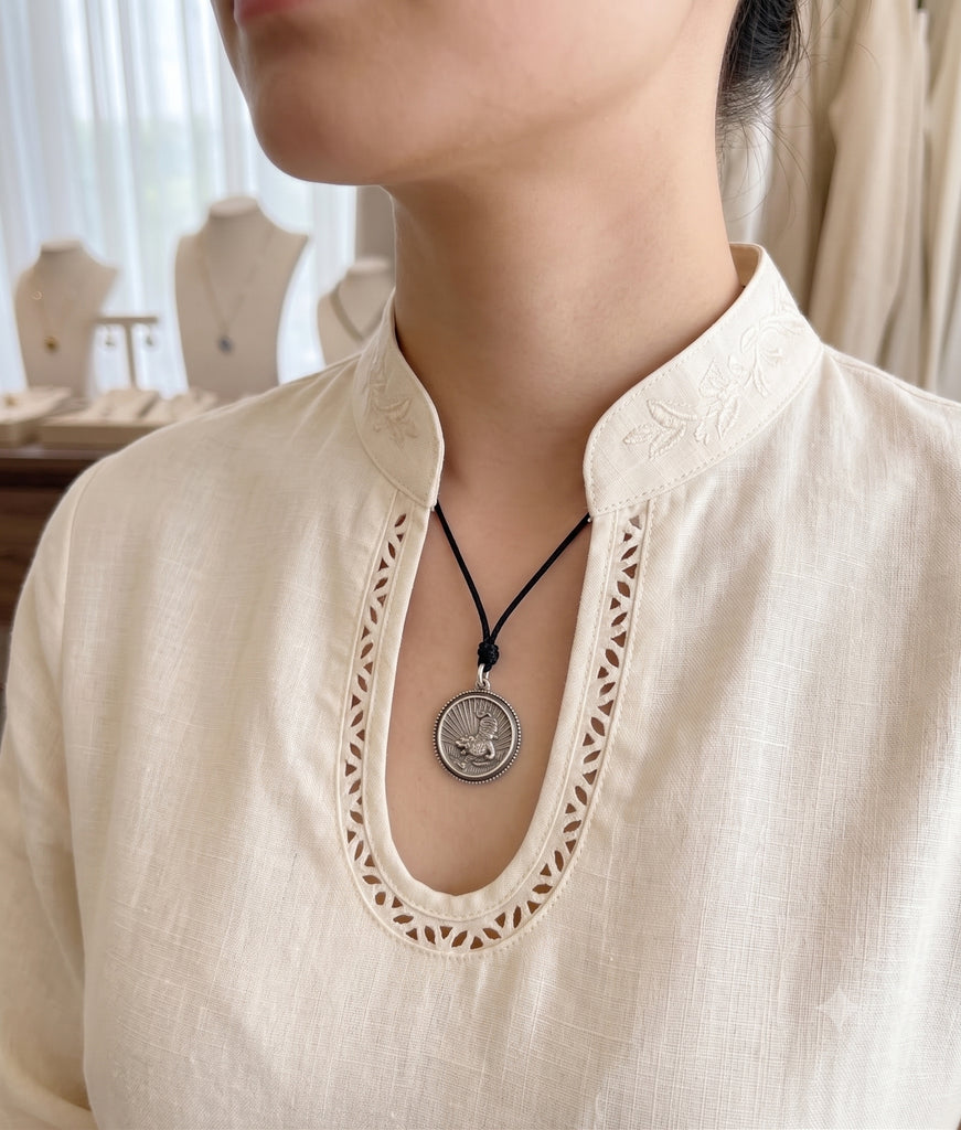 Chinese Zodiac Animal Amulets 92.5 Sterling Silver Necklace Pendant Jewelry
