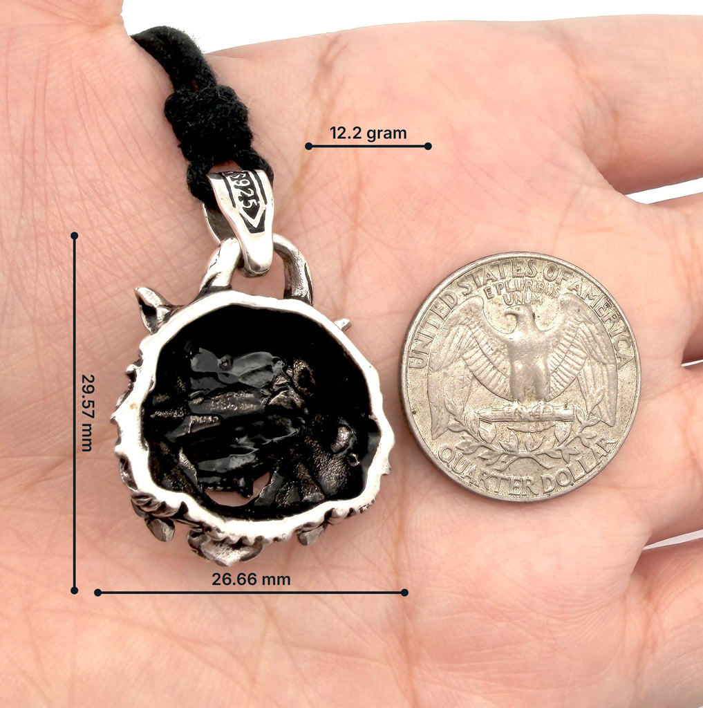 Tiger Head Wild Animal 925 Sterling Silver Gold Brass Necklace Pendant Jewelry