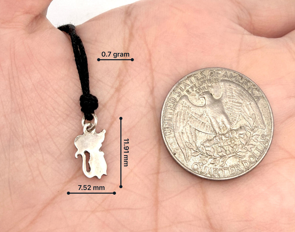 Little Mice Handmade 92.5 Sterling Silver Brass Charm Necklace Pendant Jewelry