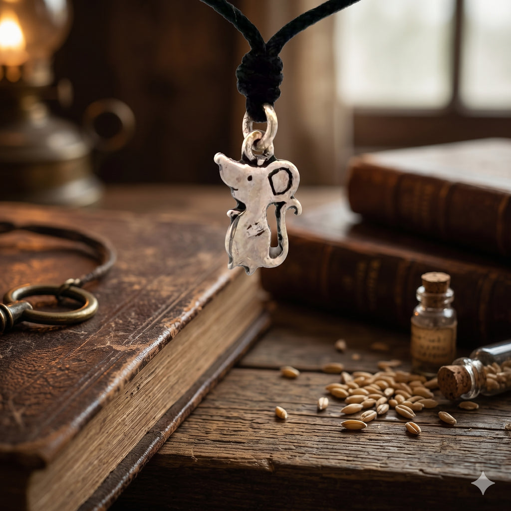 Little Mice Handmade 92.5 Sterling Silver Brass Charm Necklace Pendant Jewelry