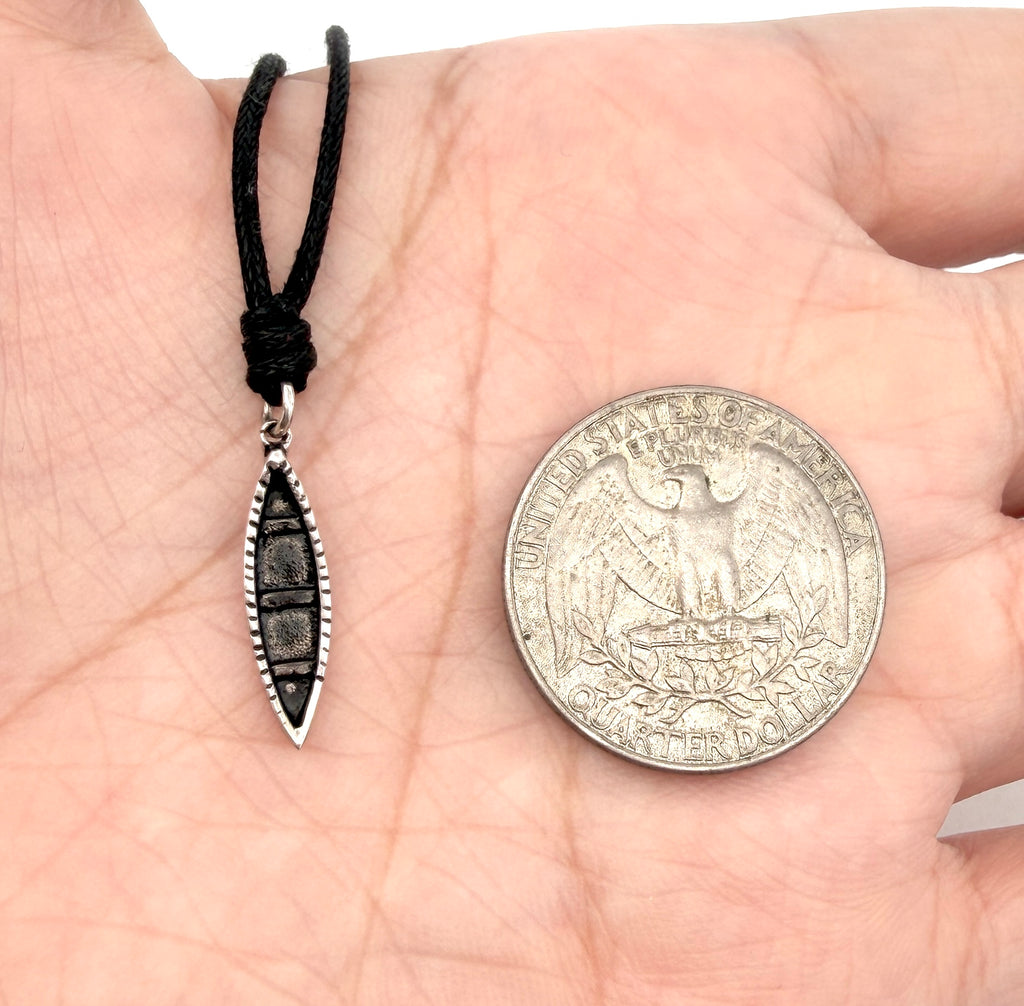Boat Kayak Canoe 92.5 Sterling Silver Pewter Gold Brass Charm Necklace Pendant Jewelry
