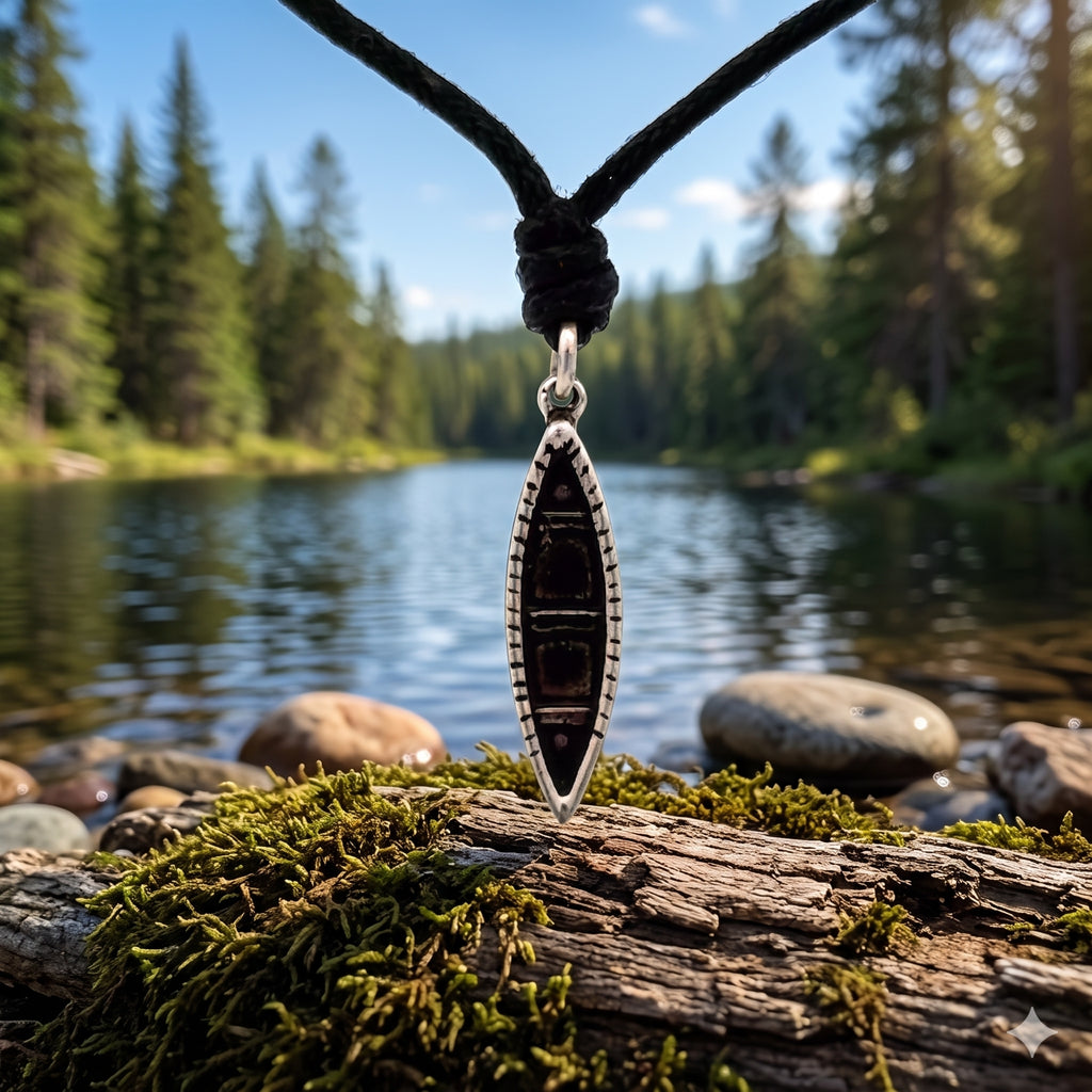 Boat Kayak Canoe 92.5 Sterling Silver Pewter Gold Brass Charm Necklace Pendant Jewelry