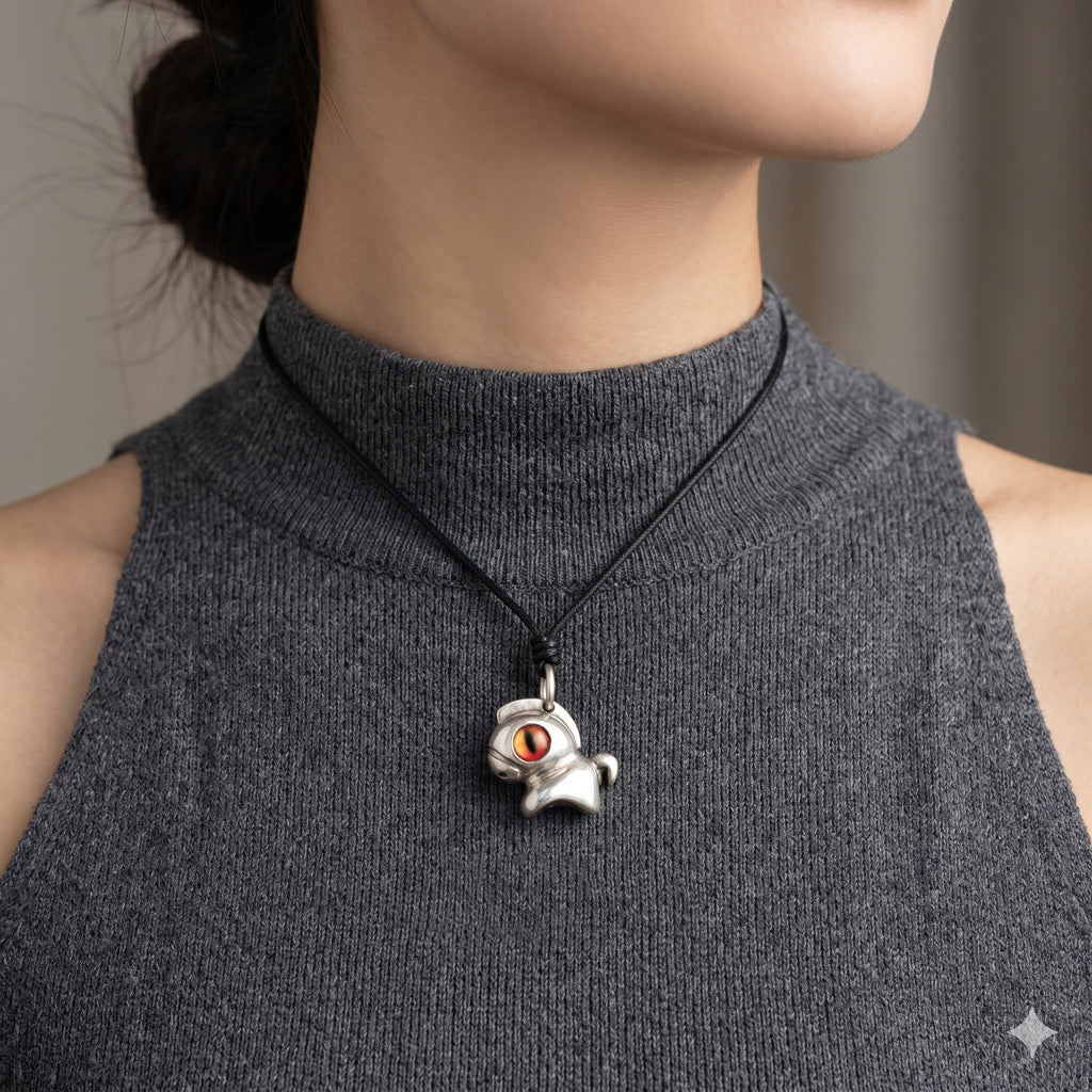 Cute Little Horse 92.5 Sterling Silver Gold Brass Charm Pendant Necklace