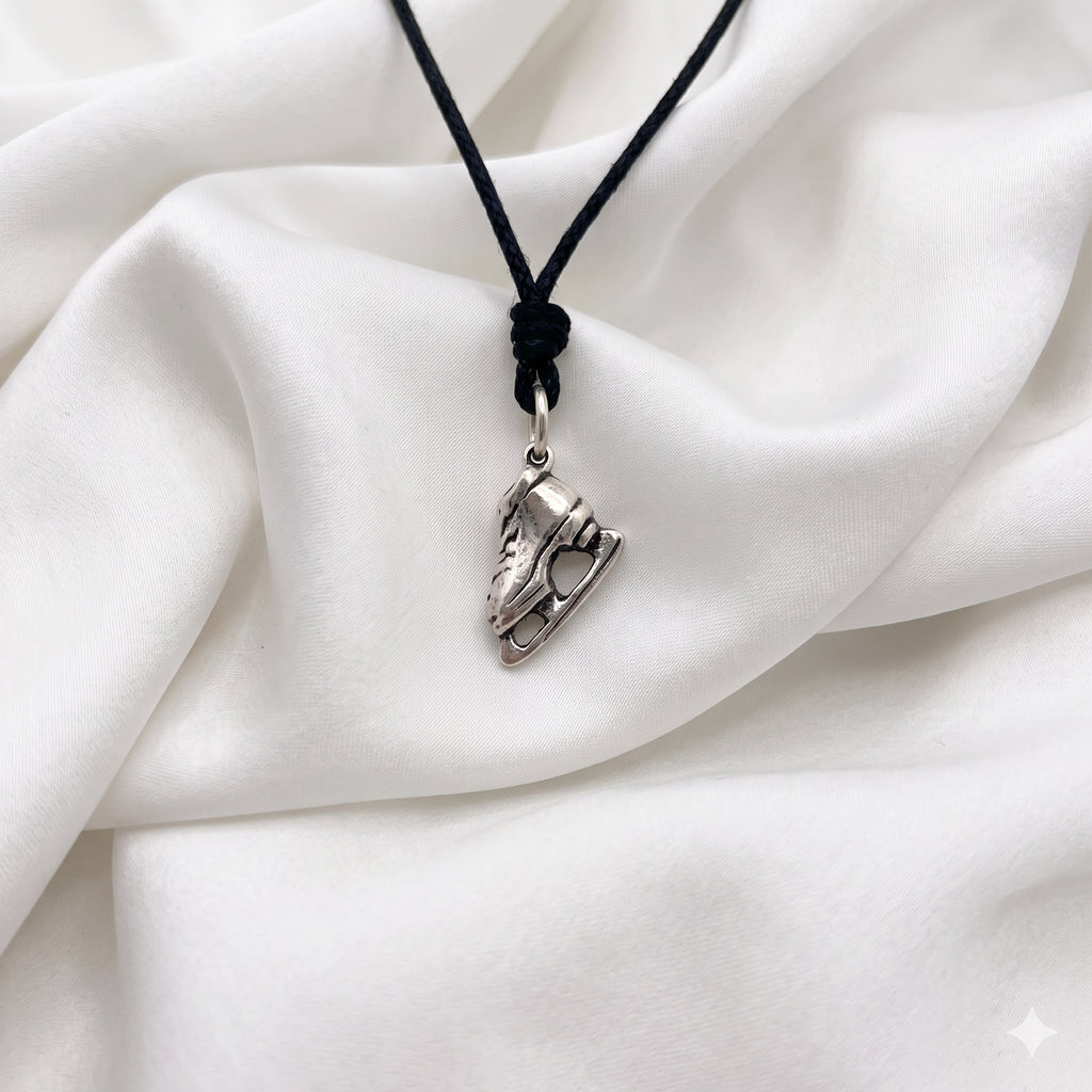 Ice Skating Shoes Sterling Silver Pewter Gold Brass Charm Necklace Pendant Jewelry