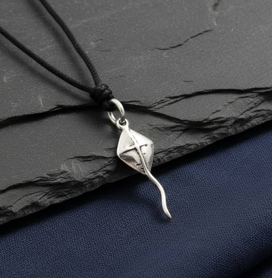 Kite Flyer Brass Charm Sterling Silver Pewter Necklace Pendant Jewelry