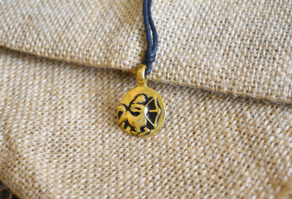 Astrology Silver Pewter Gold Brass Charm Necklace Pendant Horoscope Zodiac