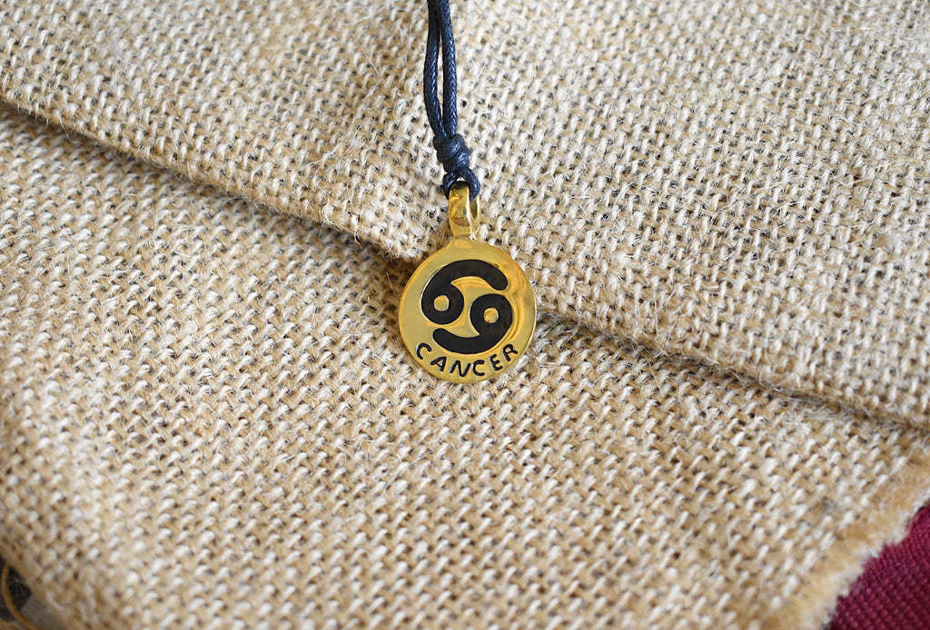 Astrology Silver Pewter Gold Brass Charm Necklace Pendant Horoscope Zodiac