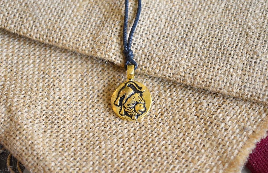 Astrology Silver Pewter Gold Brass Charm Necklace Pendant Horoscope Zodiac
