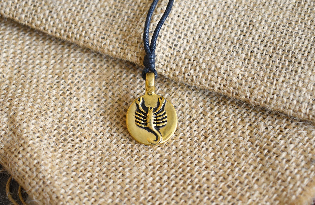 Astrology Silver Pewter Gold Brass Charm Necklace Pendant Horoscope Zodiac