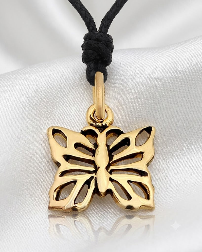 Lovely Butterfly Insect Sterling-silver Pewter Brass Necklace Pendant Jewelry