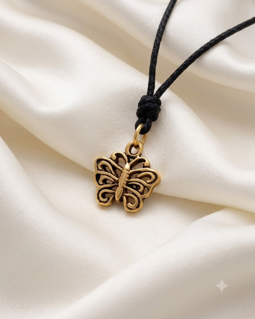 Unique Butterfly Sterling-silver Pewter Gold Brass Charm Necklace Pendant Jewelry
