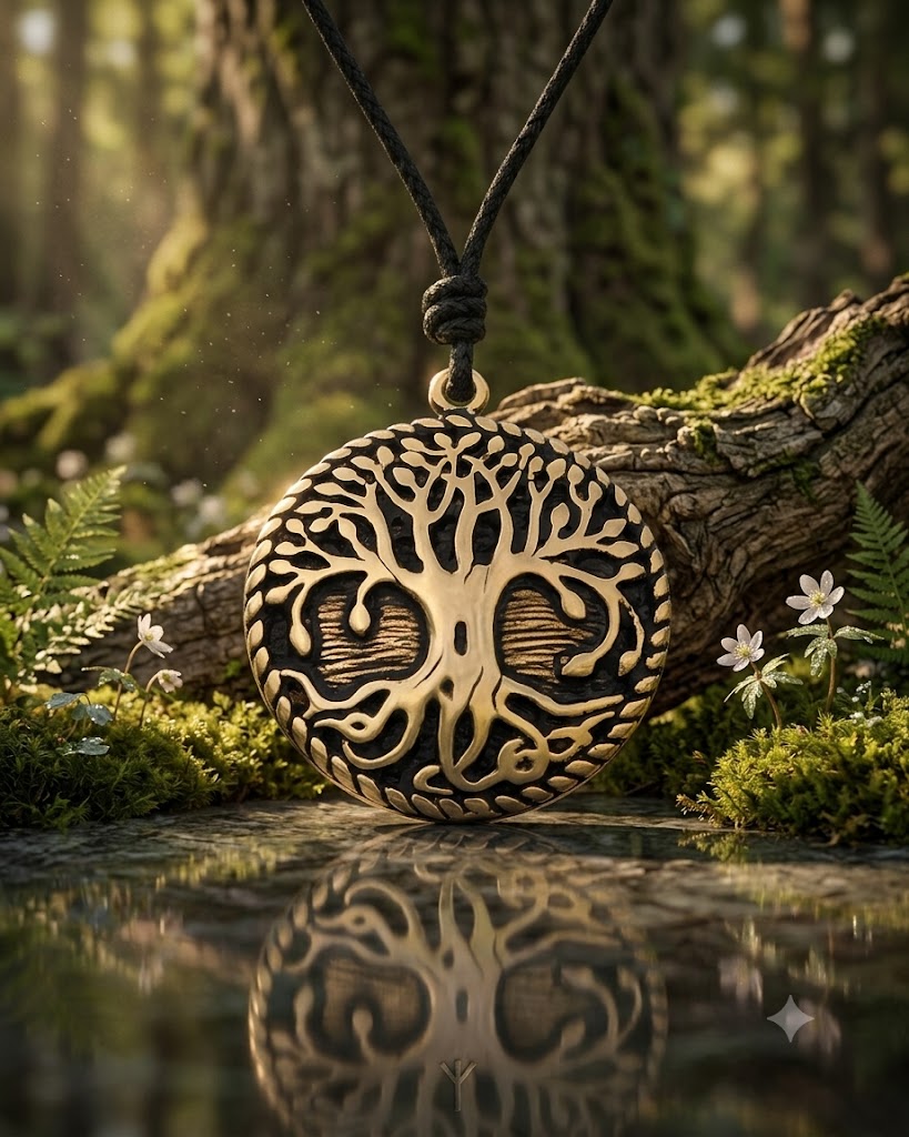 Celtic Tree Of Life 92.5 Sterling Silver Pewter Brass Necklace Pendant Jewelry