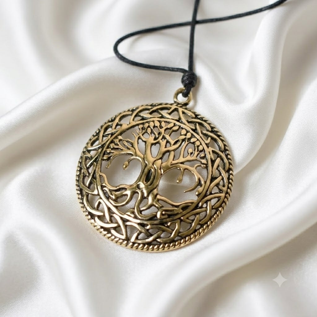Celtic Tree Of Life 92.5 Sterling Silver Pewter Brass Necklace Pendant Jewelry