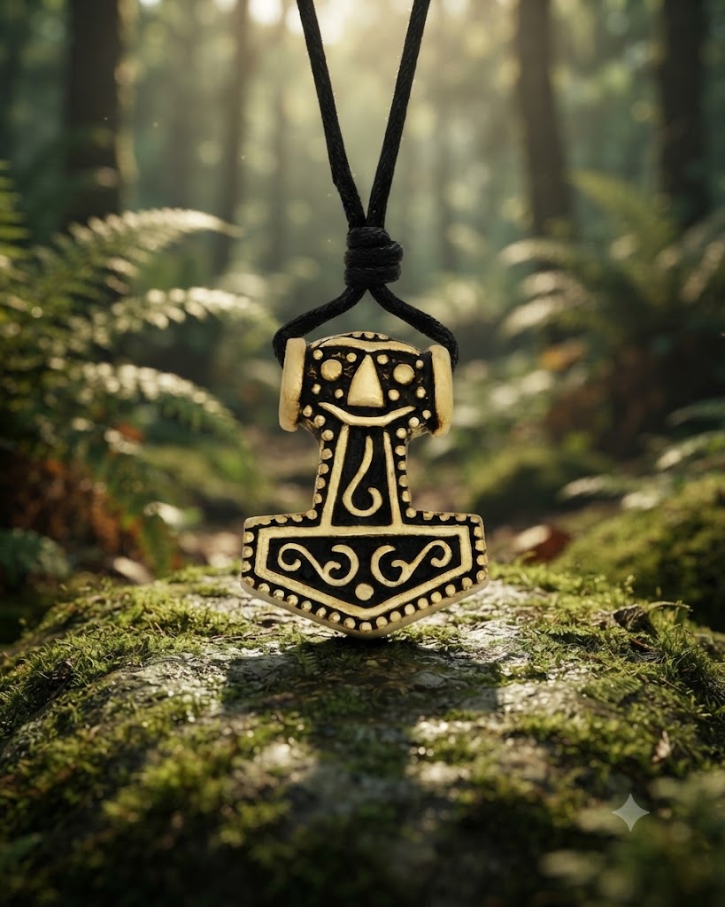 God's Hammer Sterling Silver Gold Brass Charm Necklace Pendant Jewelry