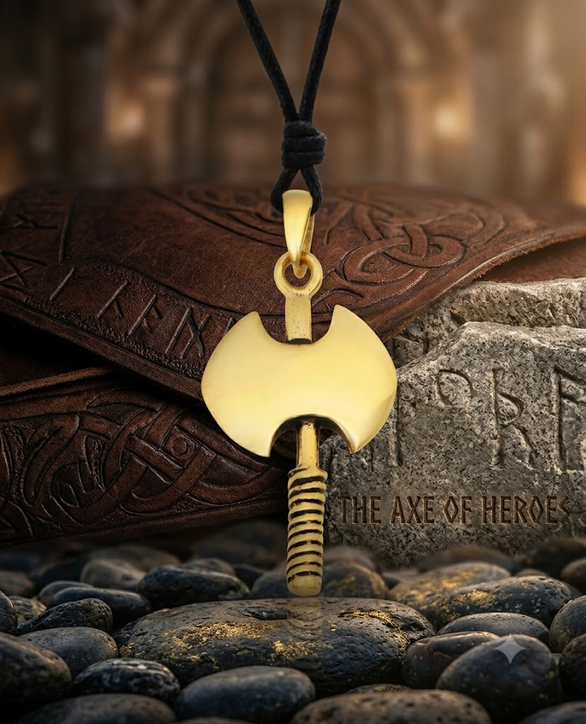 Beautiful Axe Pewter Sterling-silver Brass Charm Necklace Pendant Jewelry