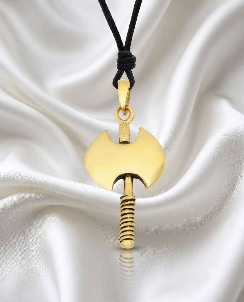 Beautiful Axe Pewter Sterling-silver Brass Charm Necklace Pendant Jewelry