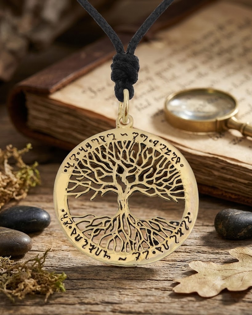 Celtic Tree Of Life 92.5 Sterling Silver Pewter Brass Necklace Pendant Jewelry
