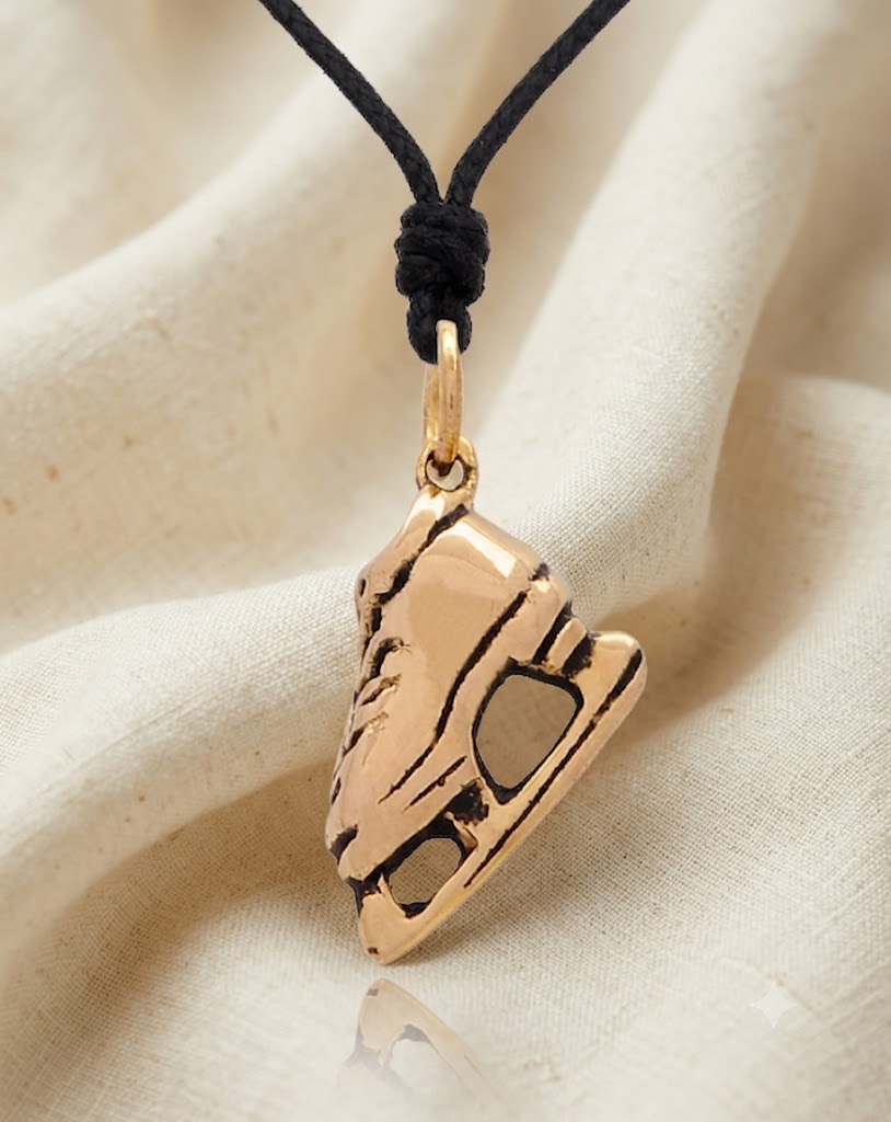 Ice Skating Shoes Sterling Silver Pewter Gold Brass Charm Necklace Pendant Jewelry
