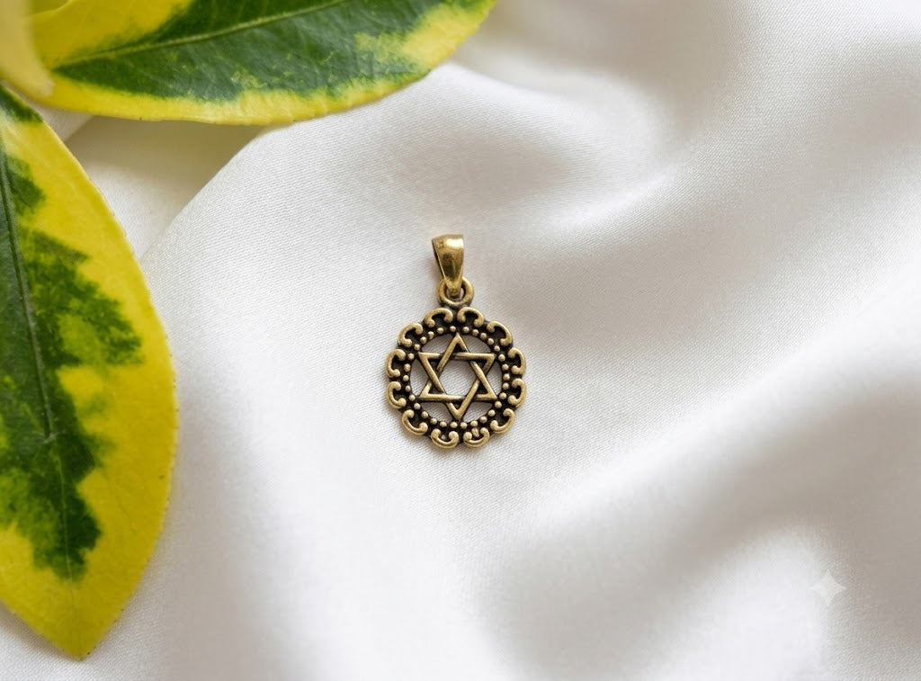 Star Of David 92.5 Sterling Silver Brass Pewter Charm Necklace Pendant Jewelry