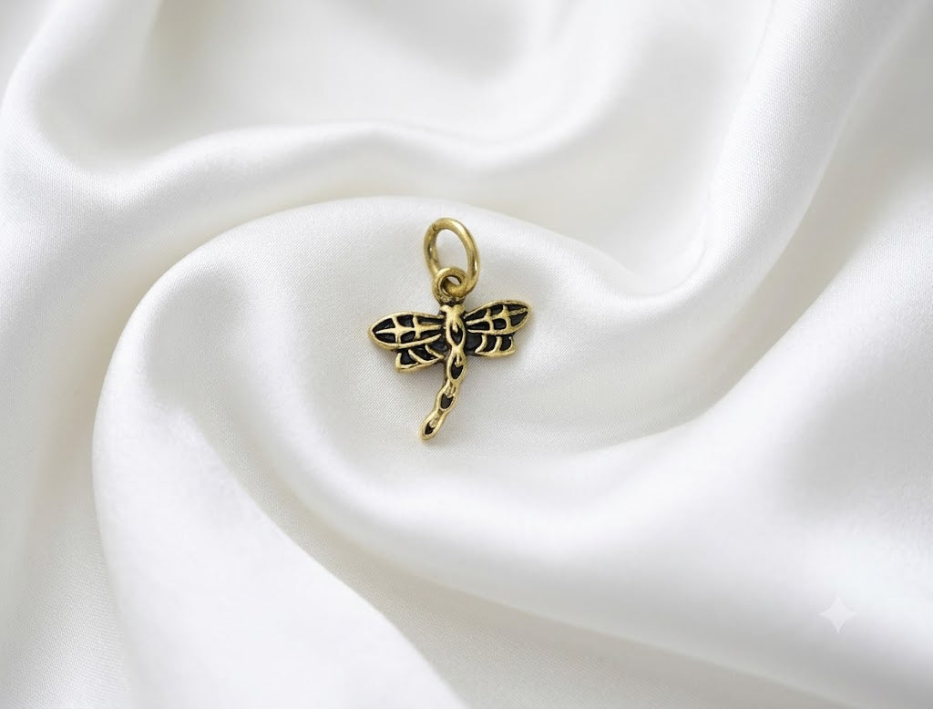 New Lovely Dragonfly Sterling Silver Brass Pewter Charm Necklace Pendant Jewelry