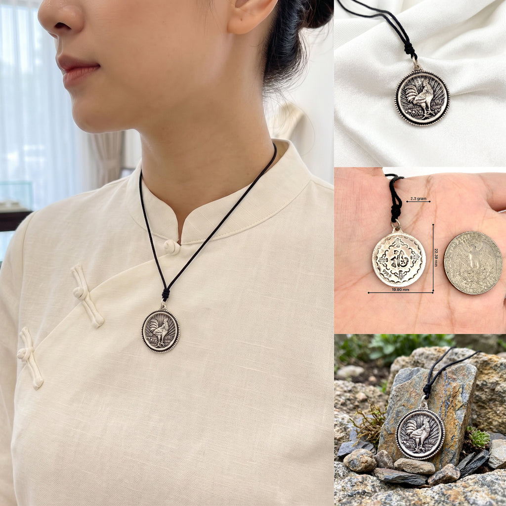 Chinese Zodiac Animal Amulets 92.5 Sterling Silver Necklace Pendant Jewelry