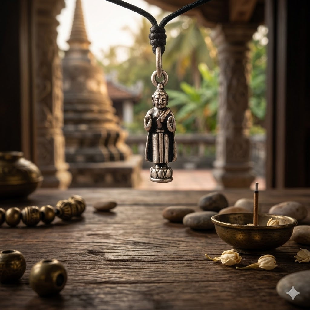 Seven Days Of The Week Buddha Sterling-silver Pewter Brass Charm Necklace Pendant Jewelry