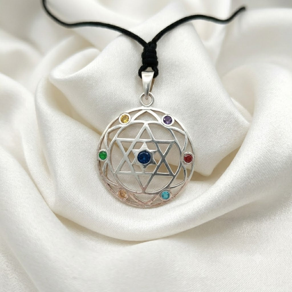 Classic Star of David 92.5 Sterling Pewter Brass Charm Necklace Pendant Jewelry
