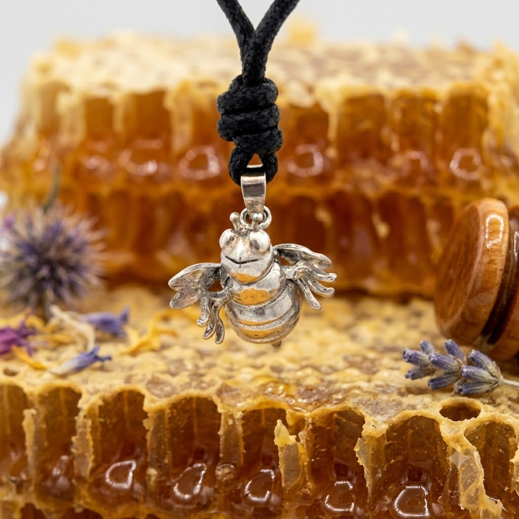 Cute Bee 92.5 Sterling Silver Charm Pendant Jewelry