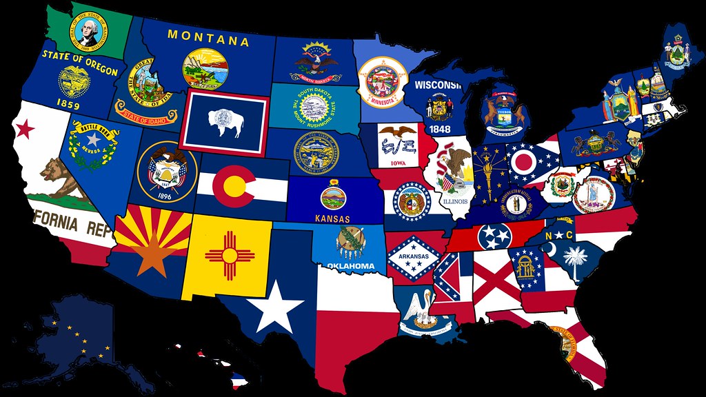 50 States In United State Flag Shoe Lace Keeper Union Worker Charm Work Boots