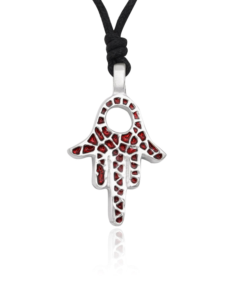 Hamsa (Hand of God) Silver Pewter Necklace Pendant Jewelry