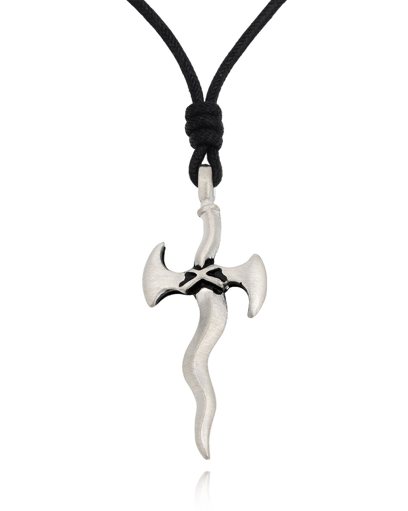 Sword Silver Pewter Charm Necklace Pendant Jewelry Various Style