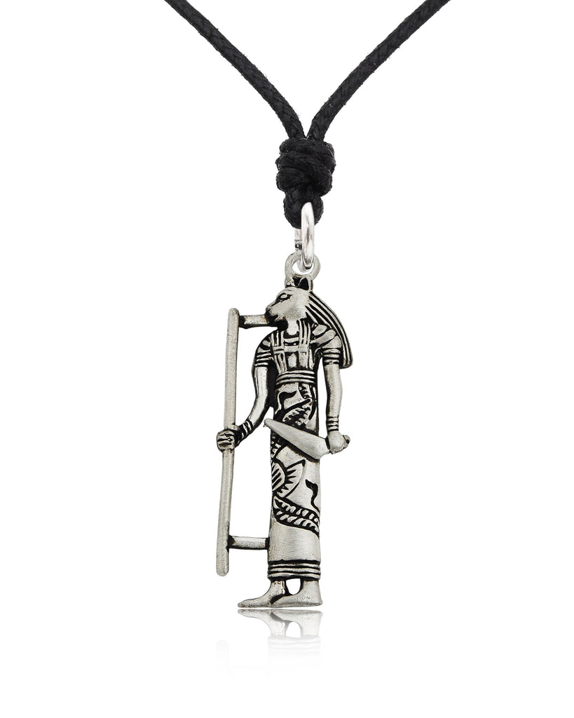 Egyptian God & Goddess 92.5 Sterling Silver Brass Necklace Pendant Jewelry