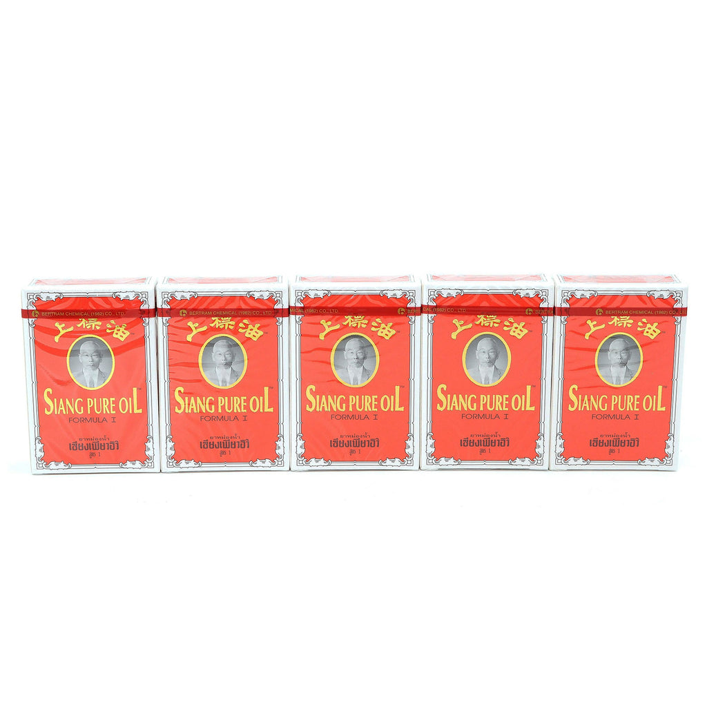 Siang Pure Oil Original Red Formula – Menthol, Peppermint Oil, Camphor, Cinnamon Oil, & Clove Oil 3cc